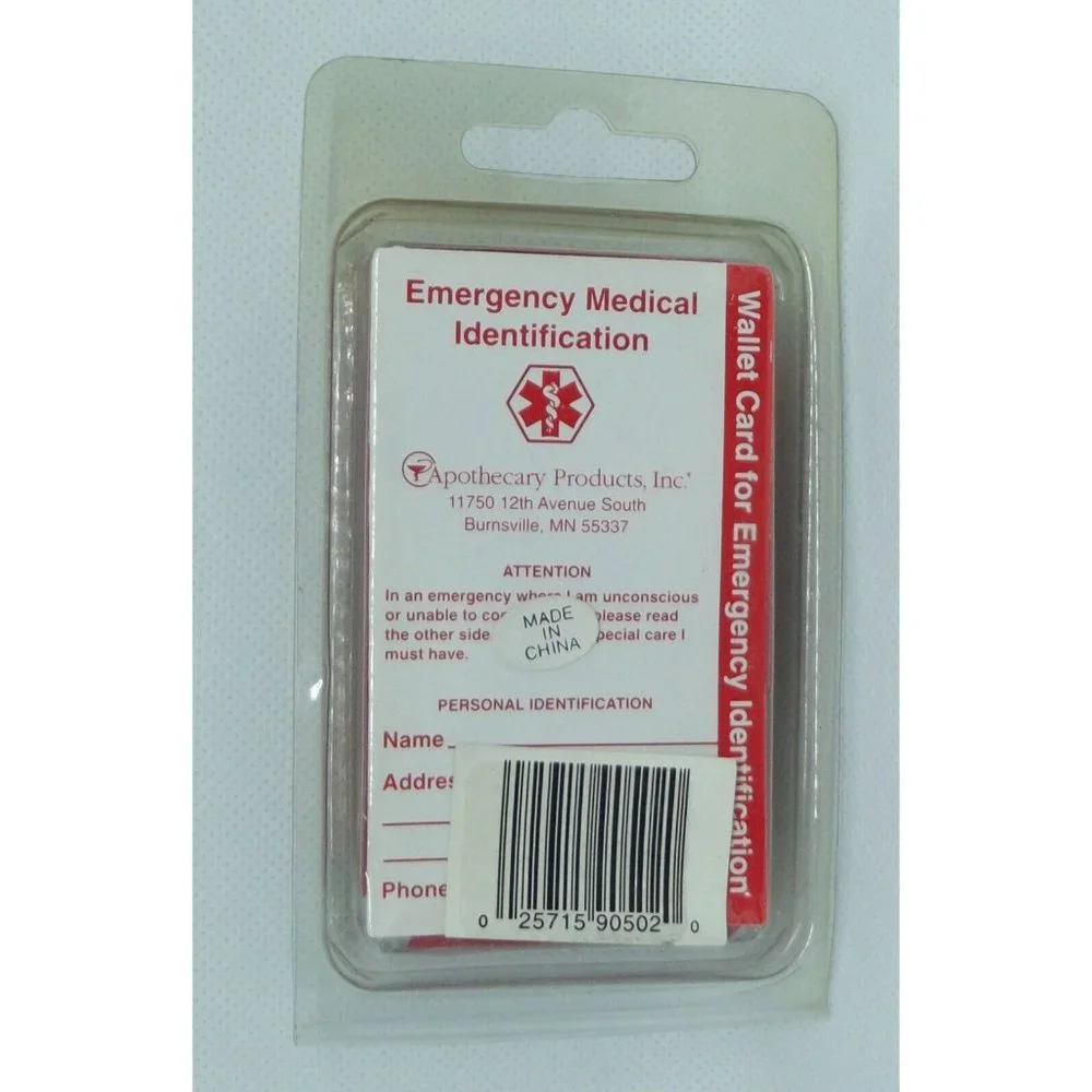 Penicillin Allergy Alert BRACELET Adjustable Stainless Steel New Box Info Card